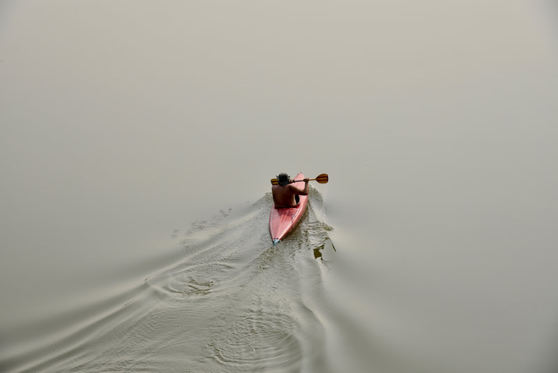 Lone Kayak by Trevor Surgenor